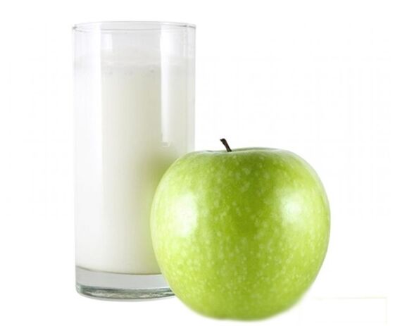 Apple kefir for an effective diet